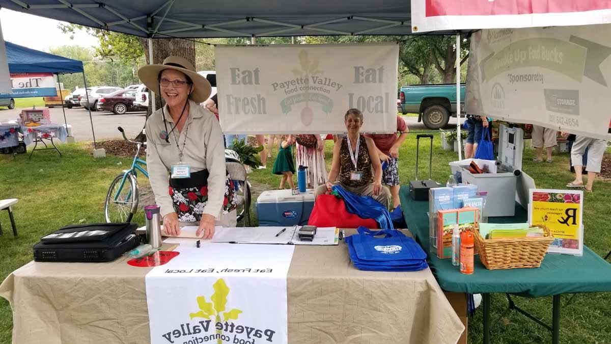 We work with the Payette Valley Food Connection, a volunteer community group that runs the Payette Farmer’s Market, to increase food access and support our regional producers.